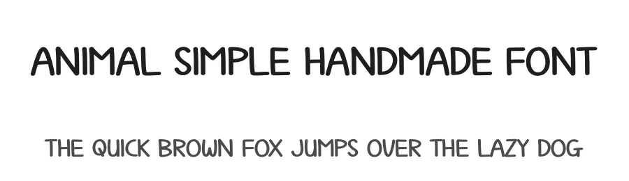 Animal Simple Handmade Font by andikastudio — Display Font