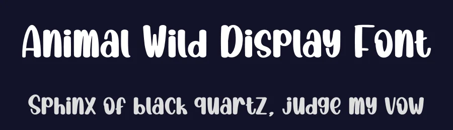 Animal Wild Display Font by andikastudio — Display Font — thumbnail 2