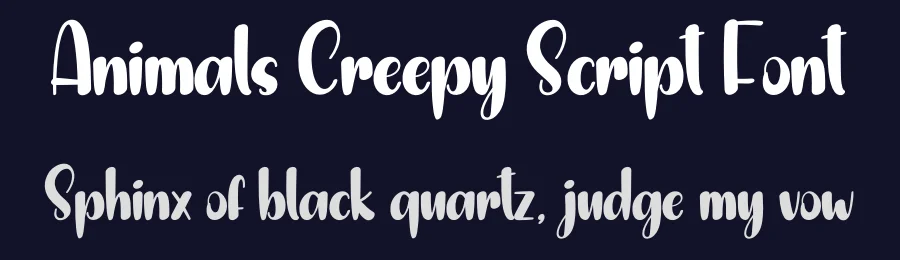 Animals Creepy Script Font by andikastudio — Display Font — thumbnail 2