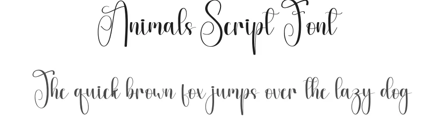 Animals Script Font by andikastudio — Script Handwritten Font