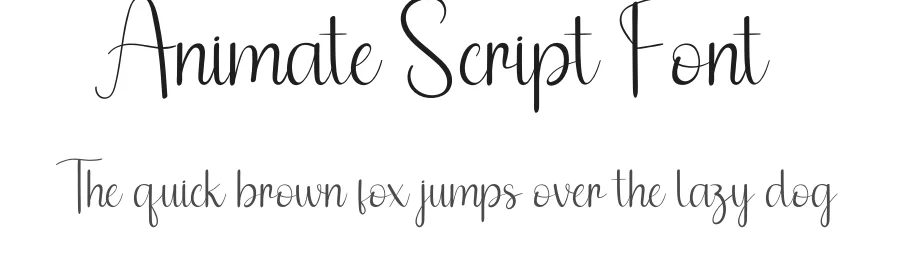 Animate Script Font by andikastudio — Script Handwritten Font
