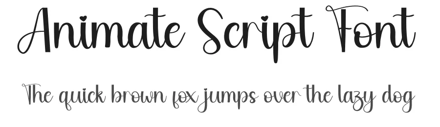 Animate Script Font by andikastudio — Script Handwritten Font