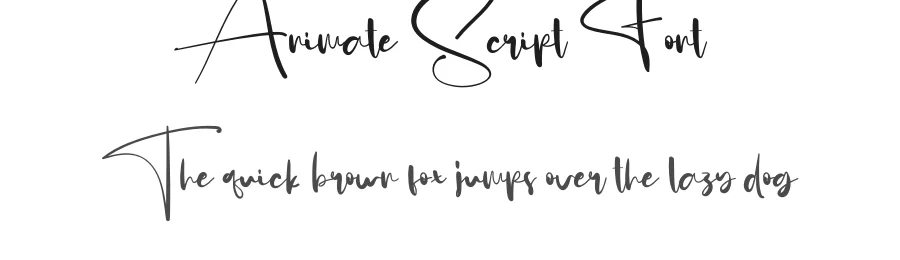 Animate Script Font by creativeletter — Script Handwritten Font