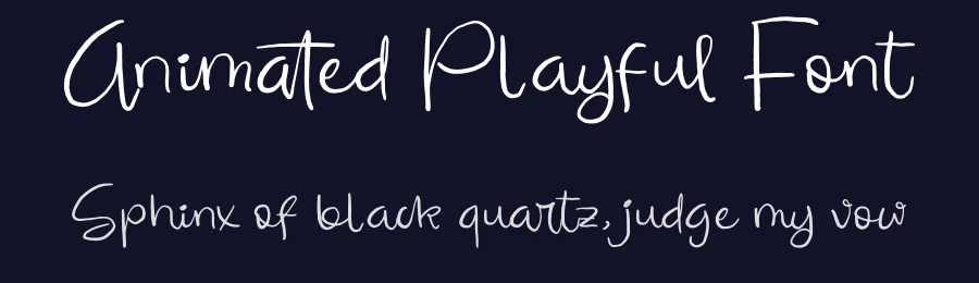 Animated Playful Font by stylishtype.co — Script Handwritten Font — thumbnail 2