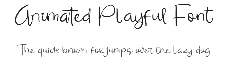 Animated Playful Font by stylishtype.co — Script Handwritten Font