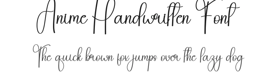 Anime Handwritten Font by andikastudio — Script Handwritten Font