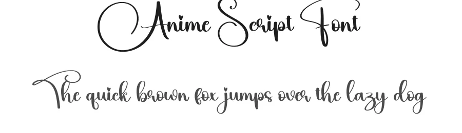 Anime Script Font by creativeletter — Script Handwritten Font