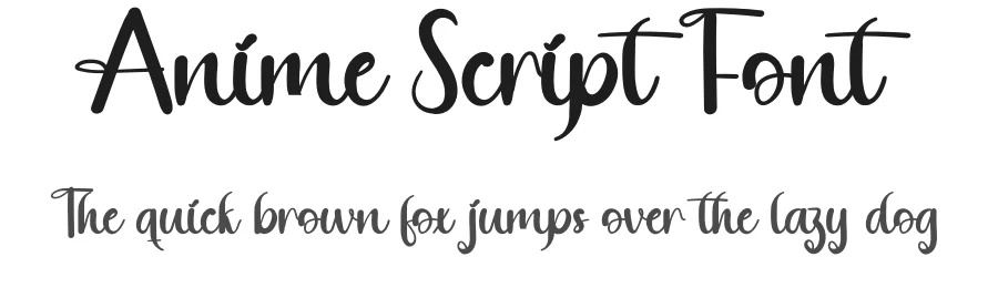 Anime Script Font by andikastudio — Script Handwritten Font