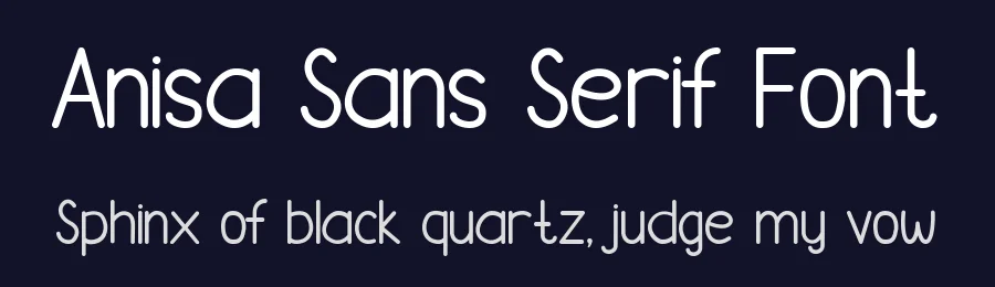 Anisa Sans Serif Font by Letterhend — Sans Serif Font — thumbnail 2