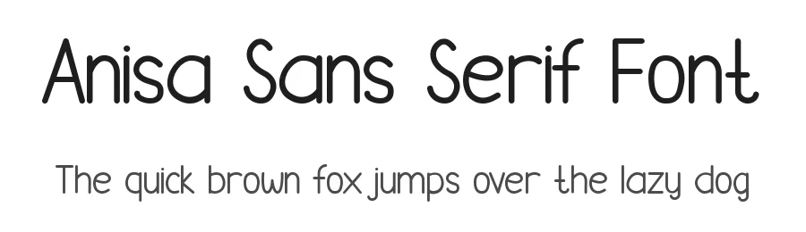 Anisa Sans Serif Font by Letterhend — Sans Serif Font
