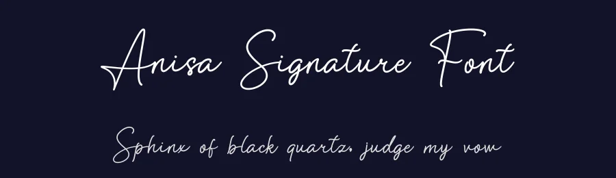 Anisa Signature Font by Basnistudio — Decorative Font — thumbnail 2