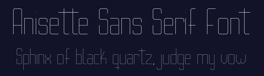 Anisette Sans Serif Font by Adrià Martí — Sans Serif Font — thumbnail 2