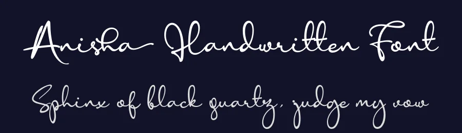 Anisha Handwritten Font by 38.lineart — Script Handwritten Font — thumbnail 2