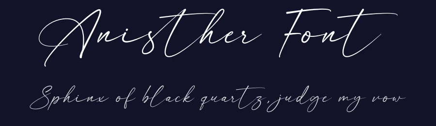 Anisther Font by Rantautype — Script Handwritten Font — thumbnail 2