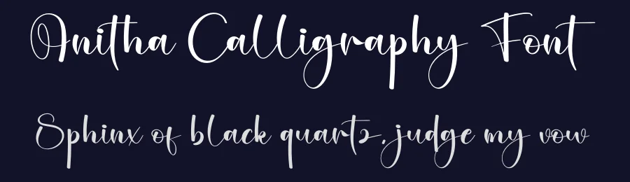 Anitha Calligraphy Font by creativeletter — Script Handwritten Font — thumbnail 2