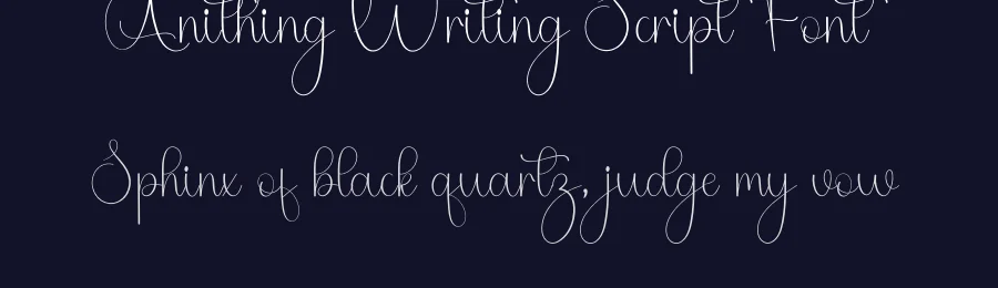 Anithing Writing Script Font by inermediaSTUDIO — Script Handwritten Font — thumbnail 2