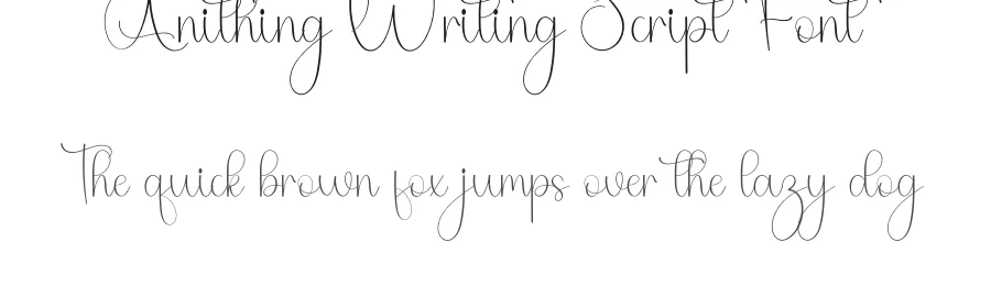 Anithing Writing Script Font by inermediaSTUDIO — Script Handwritten Font