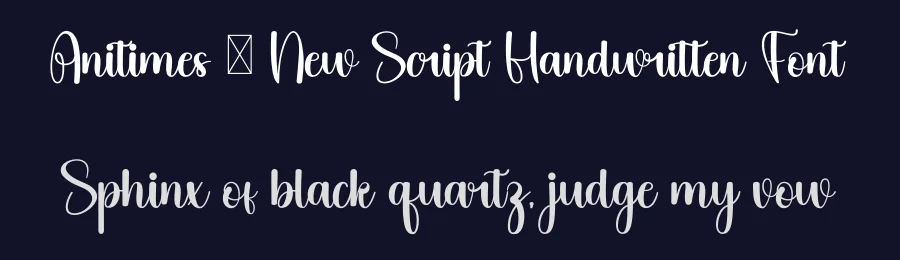 Anitimes – New Script Handwritten Font by inermediaSTUDIO — Script Handwritten Font — thumbnail 2