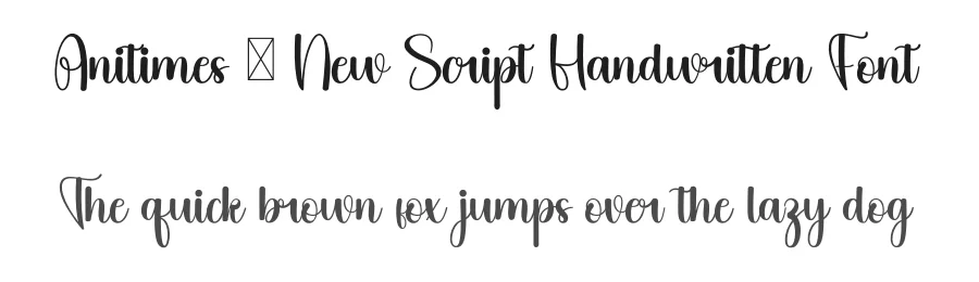 Anitimes – New Script Handwritten Font by inermediaSTUDIO — Script Handwritten Font