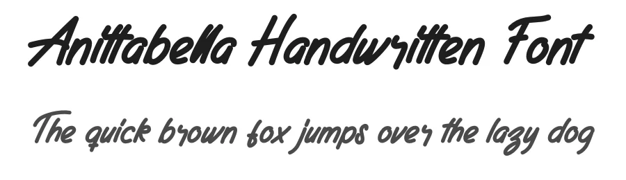 Anittabella Handwritten Font by creativeletter — Script Handwritten Font