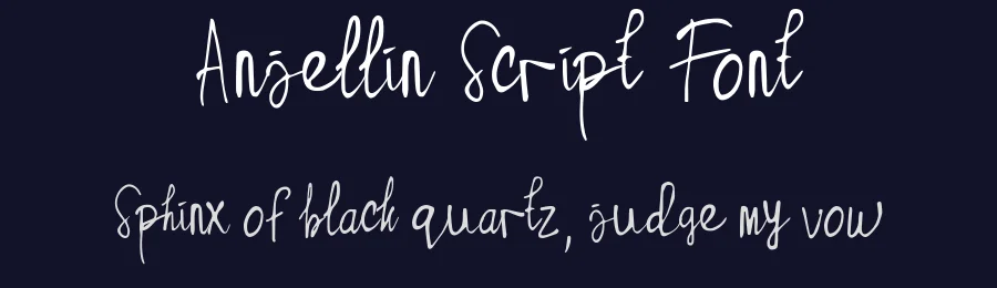 Anjellin Script Font by madeDeduk — Script Handwritten Font — thumbnail 2
