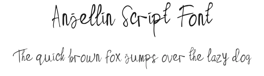 Anjellin Script Font by madeDeduk — Script Handwritten Font