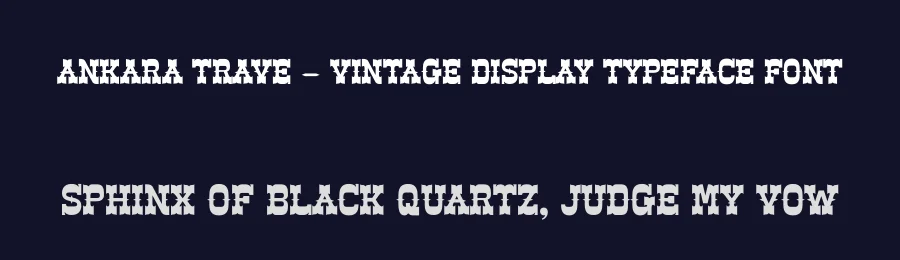 Ankara Trave – Vintage Display Typeface Font by timelesstype.co — Serif Font — thumbnail 2