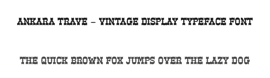 Ankara Trave – Vintage Display Typeface Font by timelesstype.co — Serif Font