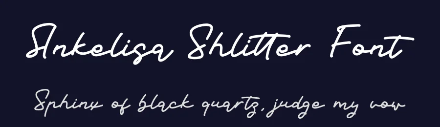 Ankelisa Shlitter Font by letterfabric — Script Handwritten Font — thumbnail 2