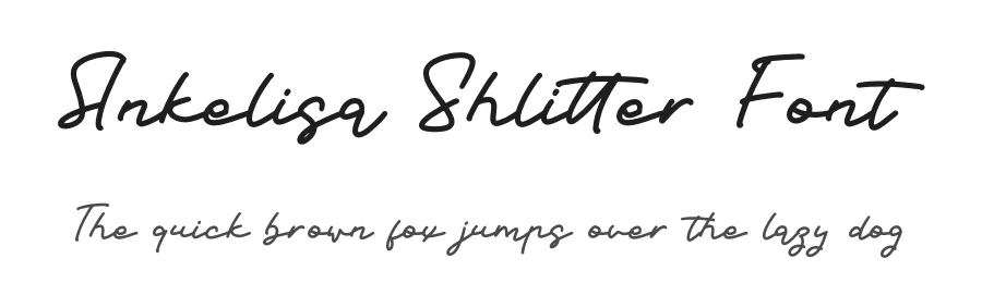 Ankelisa Shlitter Font by letterfabric — Script Handwritten Font