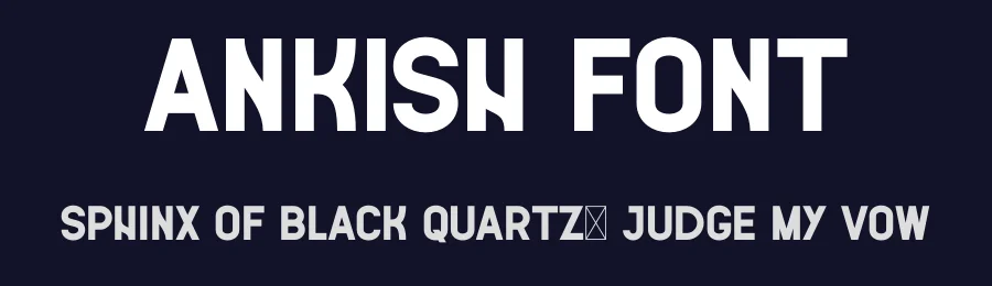 Ankish Font by Andrei Salagean — Sans Serif Font — thumbnail 2