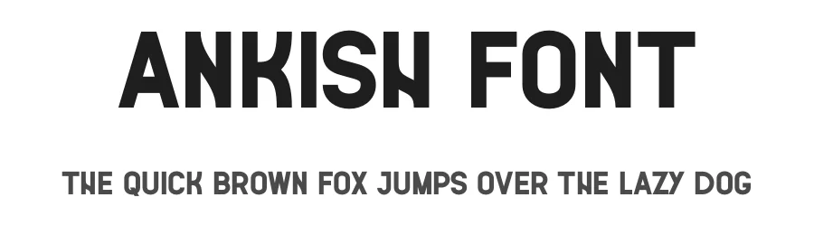 Ankish Font by Andrei Salagean — Sans Serif Font