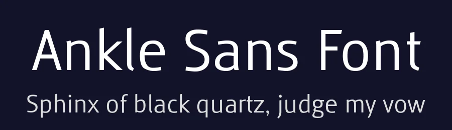 Ankle Sans Font by vikers — Sans Serif Font — thumbnail 2
