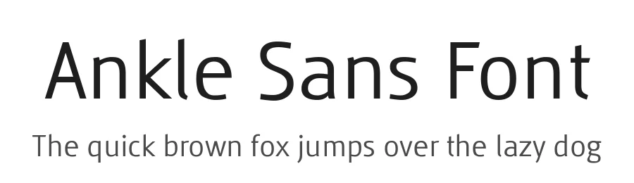 Ankle Sans Font by vikers — Sans Serif Font