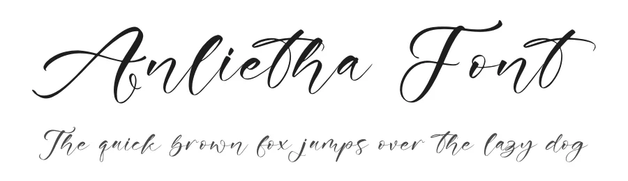 Anlietha Font by glorytype — Script Handwritten Font