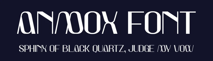 Anmox Font by Sealoung — Display Font — thumbnail 2