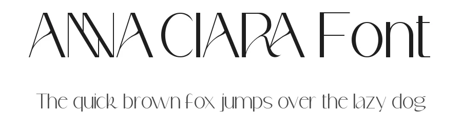 Anna Ciara Font by nihstudio — Display Font