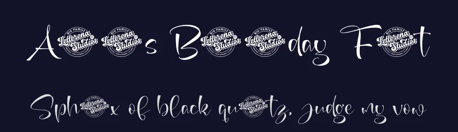 Annets Birthday Font by letterenastudios — Script Handwritten Font — thumbnail 2