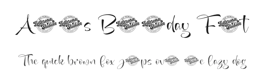 Annets Birthday Font by letterenastudios — Script Handwritten Font