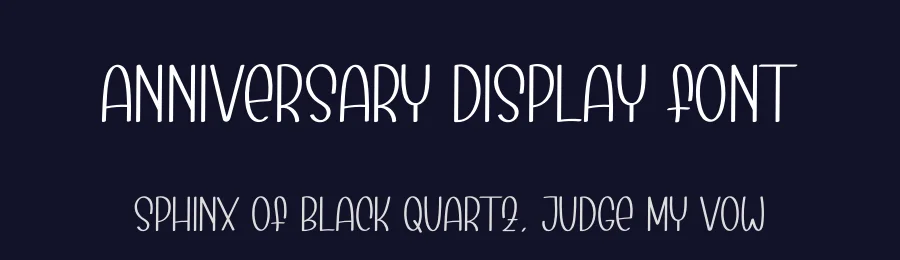 Anniversary Display Font by andikastudio — Display Font — thumbnail 2