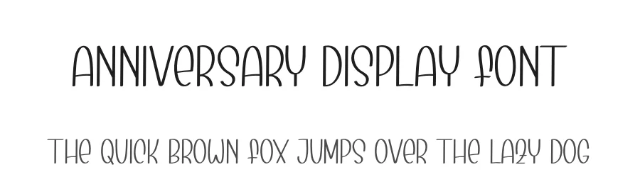 Anniversary Display Font by andikastudio — Display Font