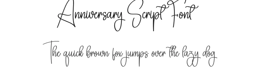 Anniversary Script Font by creativeletter — Script Handwritten Font