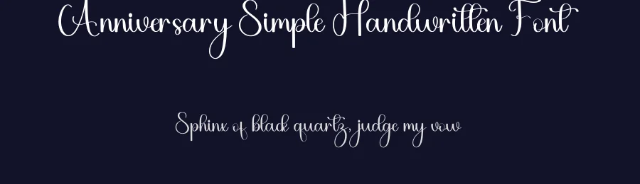 Anniversary Simple Handwritten Font by freshtypeink — Script Handwritten Font — thumbnail 2