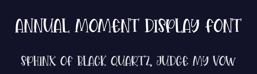 Annual Moment Display Font by andikastudio — Display Font — thumbnail 2