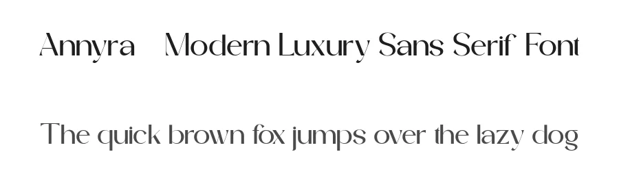 Annyra – Modern Luxury Sans Serif Font by FlawlessAndCo — Decorative Font