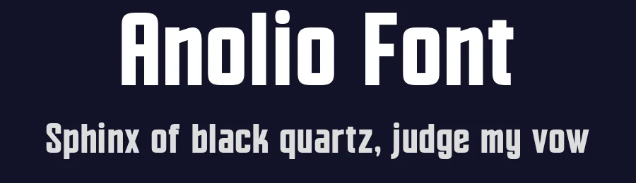 Anolio Font by mixjpg — Display Font — thumbnail 2