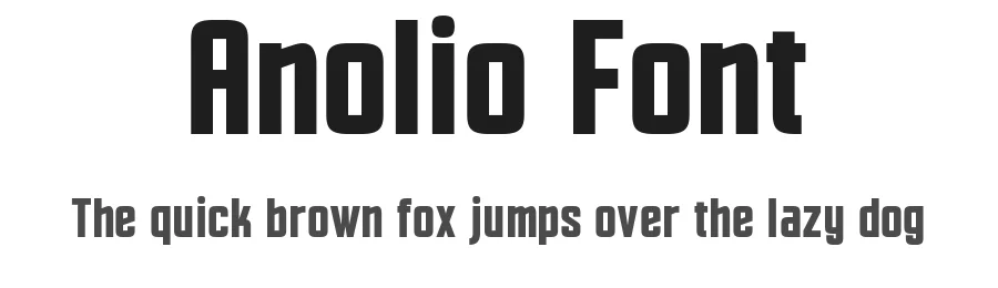 Anolio Font by mixjpg — Display Font