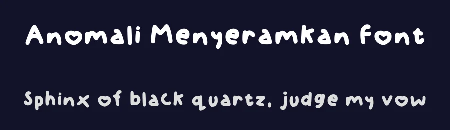 Anomali Menyeramkan Font by theadorableink — Decorative Font — thumbnail 2
