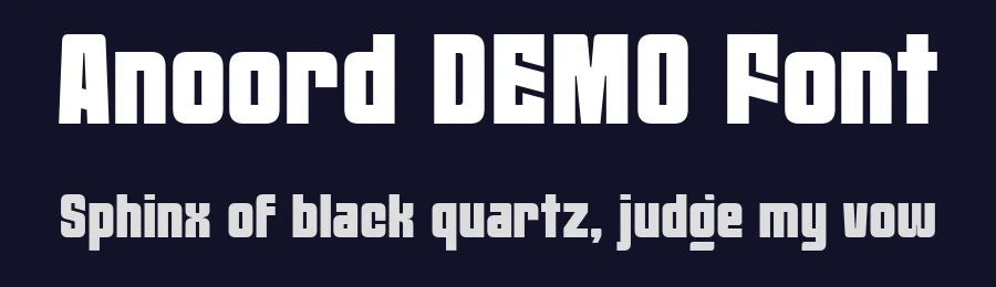 Anoord DEMO Font by Say Studio — Display Font — thumbnail 2