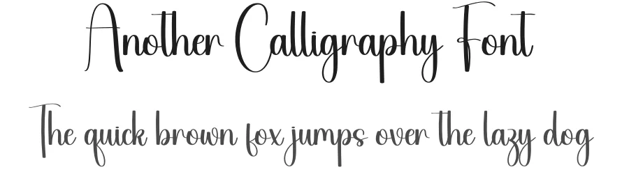 Another Calligraphy Font by creativeletter — Script Handwritten Font